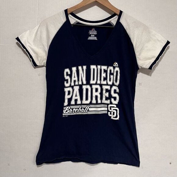 Majestic Fan Fashion San Diego Padres Tee   Women’s Size M - Picture 1 of 4